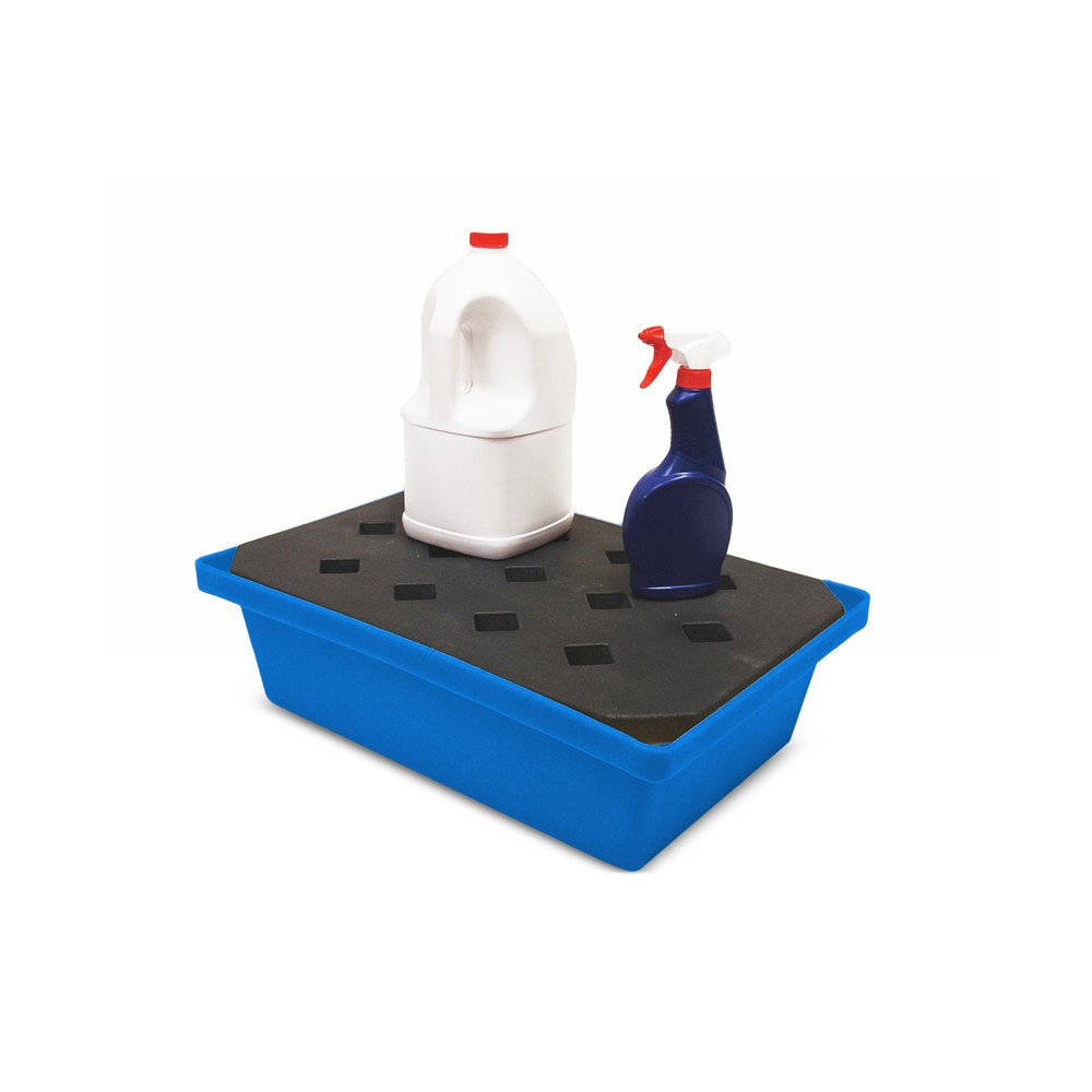 Číslo obrázka výrobku 4: Steinbock® Vaňa na malé nádoby z PE, vrát. roštu z PE, záchytný objem 22 l