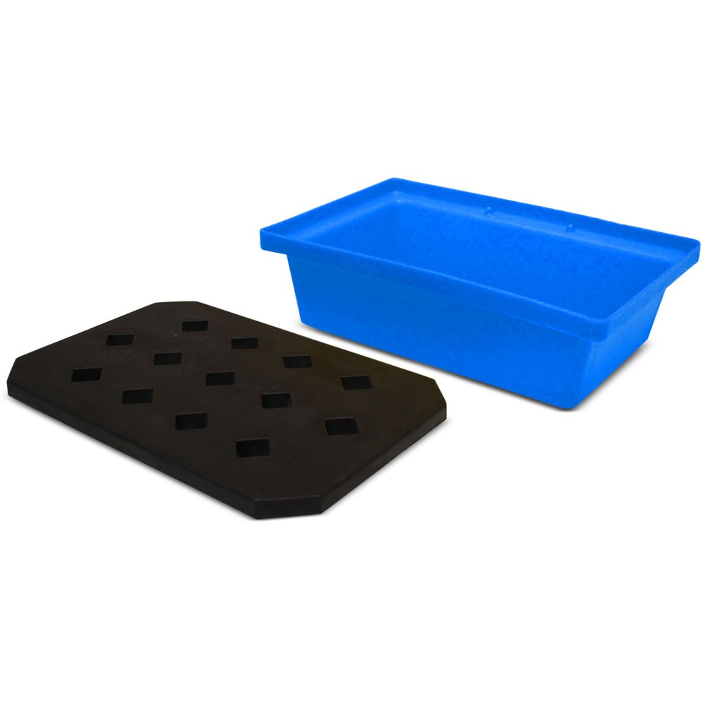 Obrázok výrobku: Steinbock® Vaňa na malé nádoby z PE, vrát. roštu z PE, záchytný objem 22 l