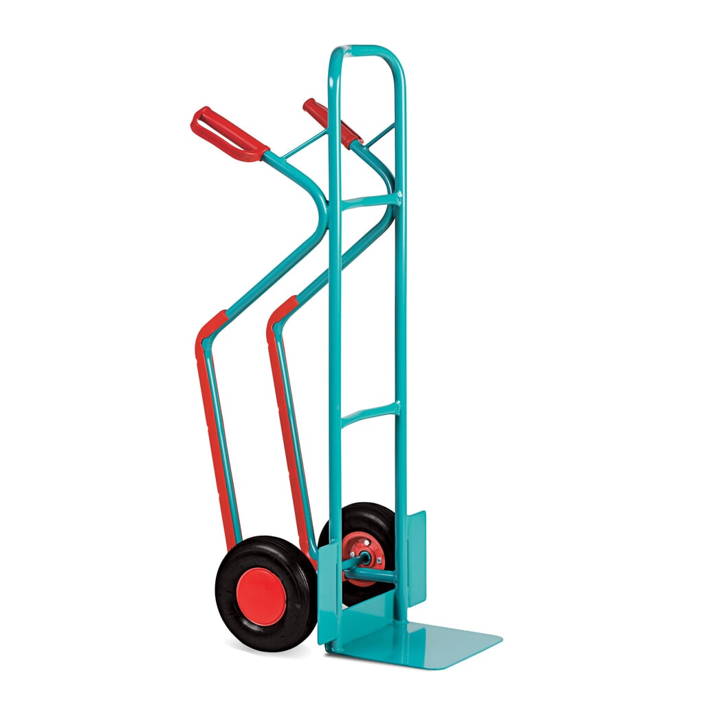 Číslo obrázka výrobku 3: Stohovací vozík Ameise®, oceľ, s klznými lyžinami, nosnosť 250 kg, ložná plocha š x h 320 x 250 mm, pneumatiky odolné proti defektu
