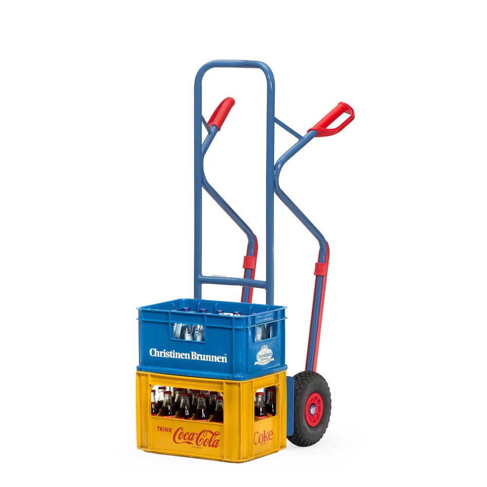 Číslo obrázka výrobku 3: Stohovací vozík fetra®, nosnosť 300 kg, nakladacia plocha š × h 320 × 250 mm s lyžinami, PU pneumatiky