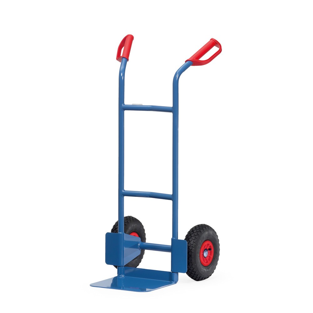 Číslo obrázka výrobku 1: Stohovací vozík fetra®, nosnosť 200 kg, nakladacia plocha š × h 320 × 250 mm, jednoduché, vzduchové pneumatiky