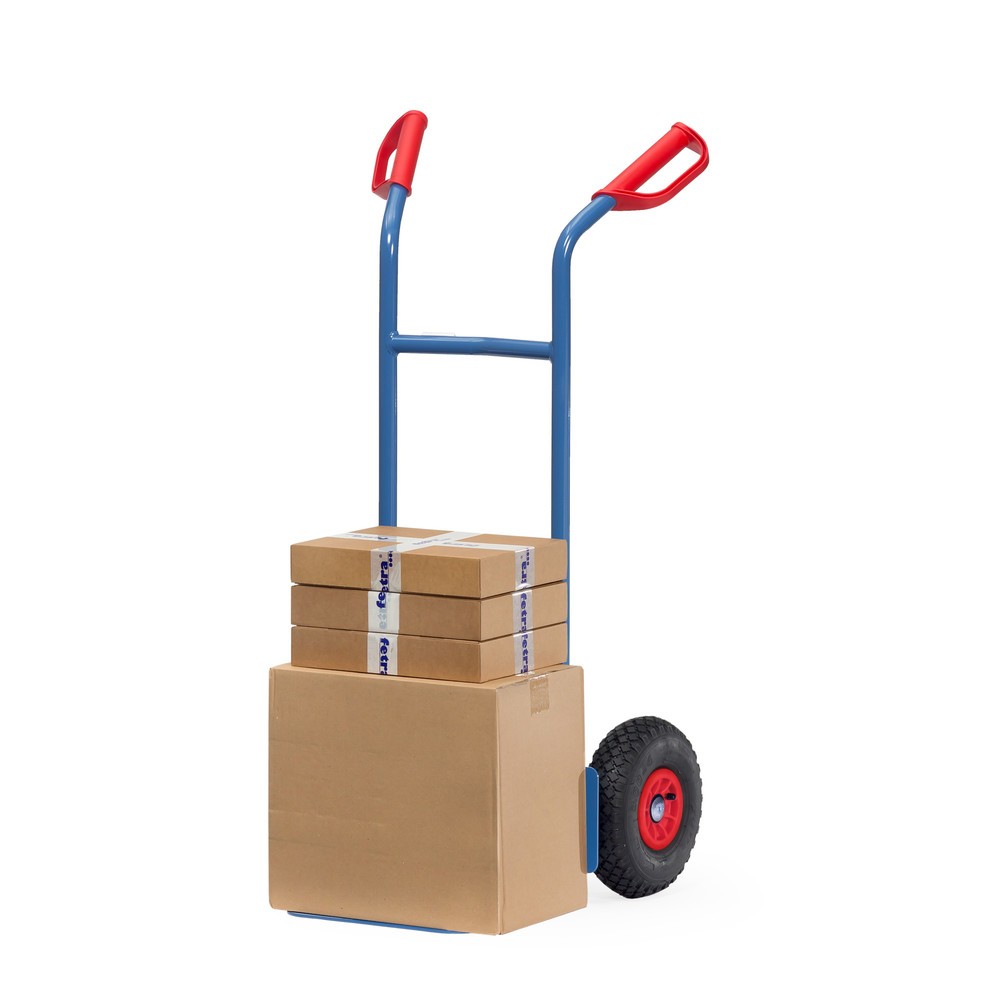 Číslo obrázka výrobku 2: Stohovací vozík fetra®, nosnosť 200 kg, nakladacia plocha š × h 320 × 250 mm, jednoduché, vzduchové pneumatiky