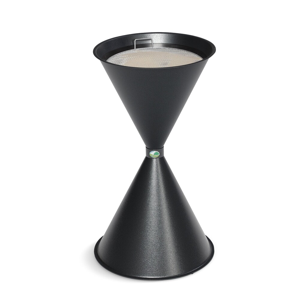 Stojaci popolník VAR® CLASSIC, oceľ, antická strieborná Obrázok výrobku: Stojaci popolník VAR® CLASSIC, oceľ, antická strieborná
