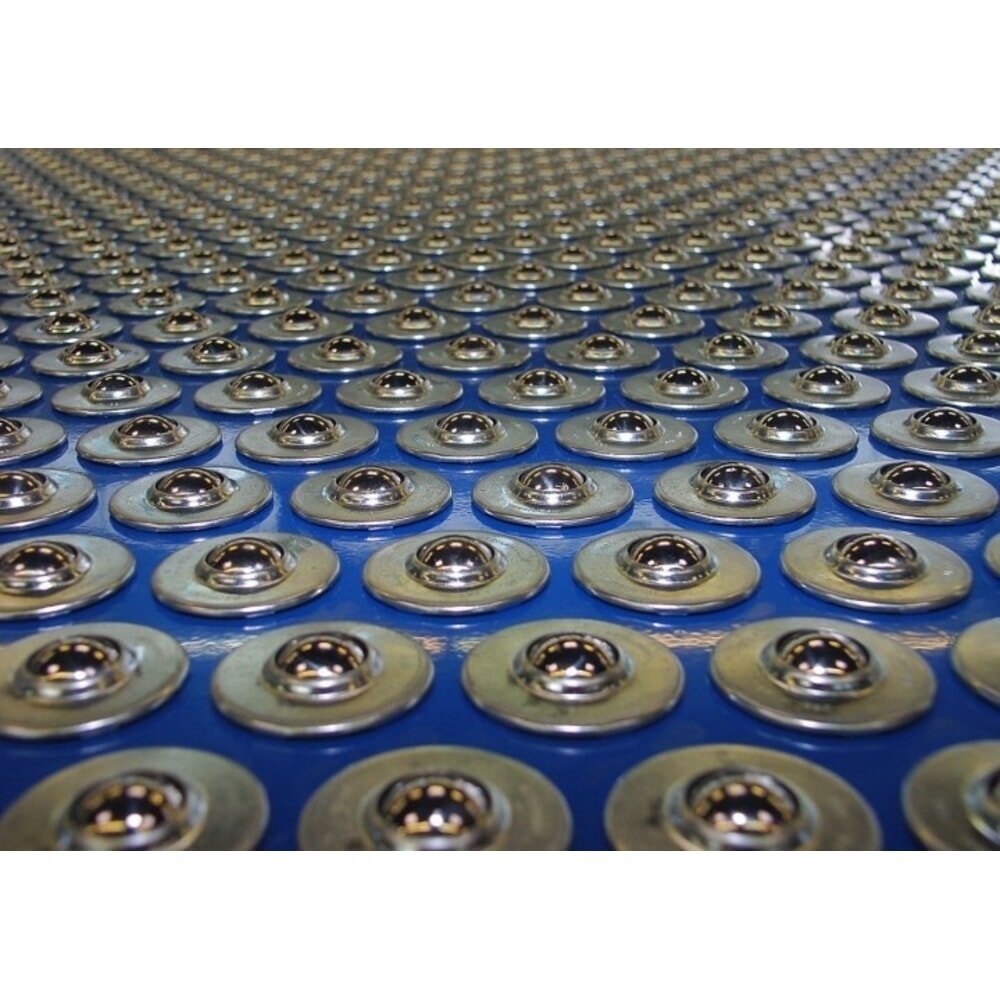 Číslo obrázka výrobku 3: Stôl s guľovými valčekmi, U-profil, Ø 15 mm, d × š 1 000 × 600 mm, delenie po 50 mm