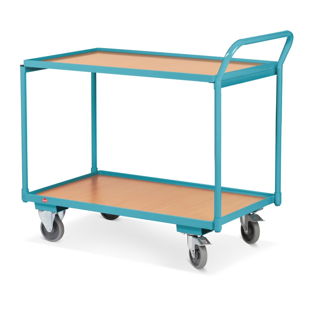 Číslo obrázka výrobku 3: Stolový vozík Ameise®, výškovo prestaviteľný oblúk, 2 etáže à 850 x 500 mm