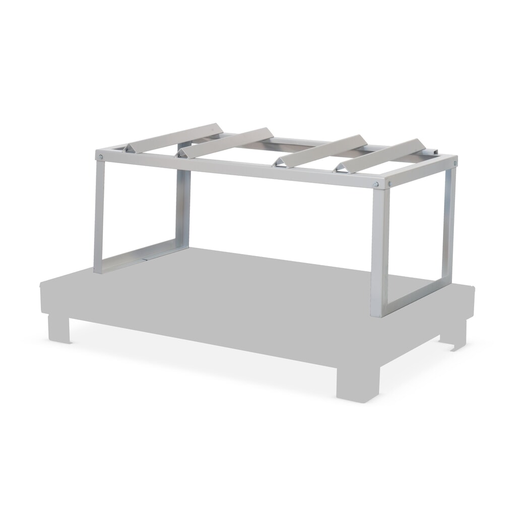 Obrázok výrobku: Stojan na nebezpečné materiály Bauer® Barrel Rack, žiarovo pozinkovaný, 2 sudy