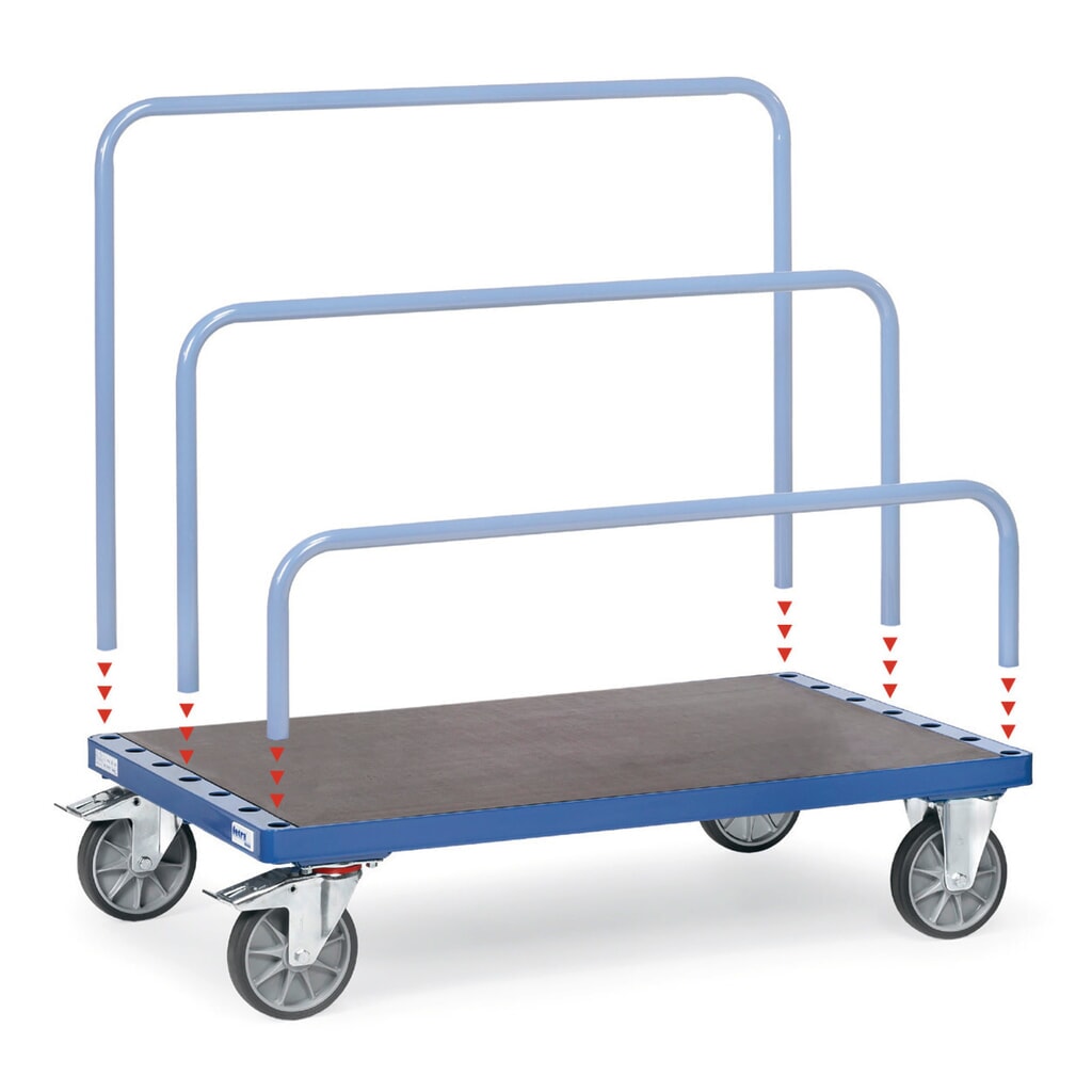 Číslo obrázka výrobku 1: doskový vozík fetra®, bez držiaka, ložná plocha Š x H 1 200 x 800 mm, nosnosť 750 kg