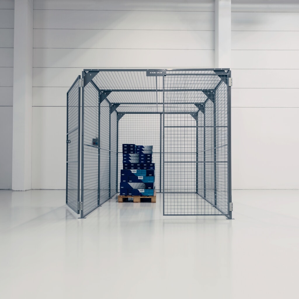 Číslo obrázka výrobku 2: Úložný box TROAX®, lakovaný, v × š × d 2 200 × 2 200 × 2 400 mm