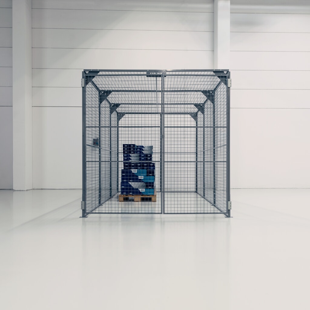 Číslo obrázka výrobku 3: Úložný box TROAX®, lakovaný, v × š × d 2 200 × 2 200 × 2 400 mm