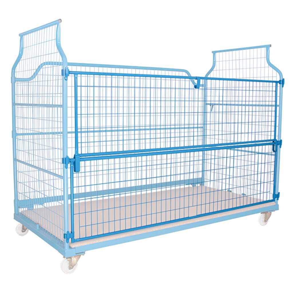 Číslo obrázka výrobku 3: Univerzálny Corlette® s rozdelenou prednou stenou, V x Š x H 1 850 x 1 200 x 1 150 mm