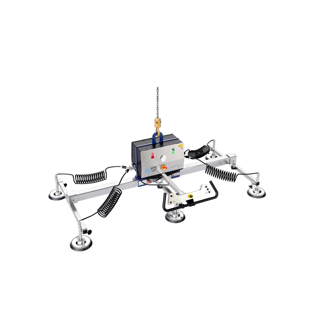 Vákuový zdvihák AERO-LIFT® ADVANCE, so 6 prísavnými doskami, nosnosť 150 kg Číslo obrázka výrobku 1: Vákuový zdvihák AERO-LIFT® ADVANCE, so 6 prísavnými doskami, nosnosť 150 kg