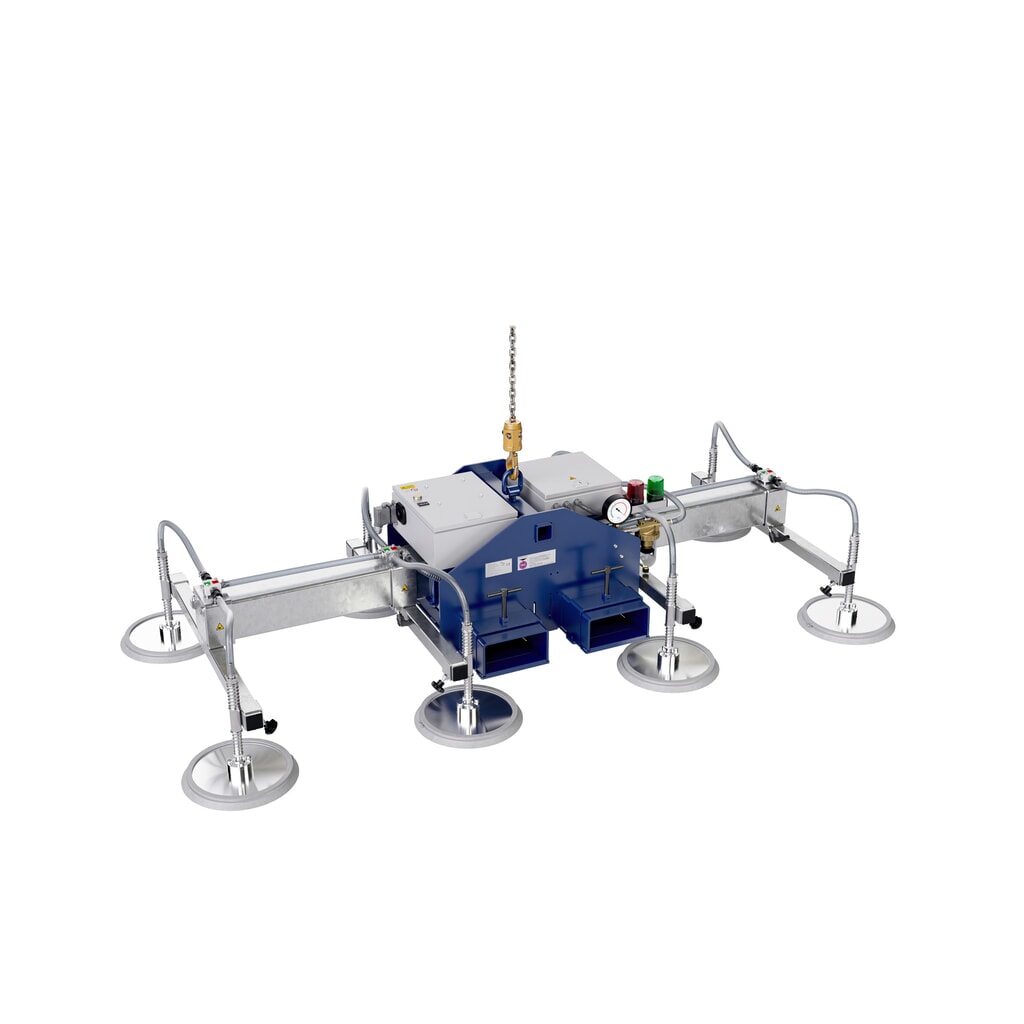 Číslo obrázka výrobku 1: Vákuový zdvihák AERO-LIFT® AERO-SELECT, so 4 prísavnými doskami, nosnosť 150 kg, dĺžka priečnej traverzy 2000 mm
