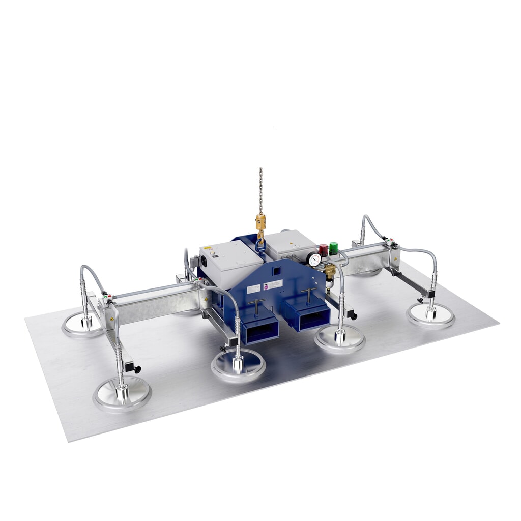 Číslo obrázka výrobku 2: Vákuový zdvihák AERO-LIFT® AERO-SELECT, so 4 prísavnými doskami, nosnosť 150 kg, dĺžka priečnej traverzy 2000 mm