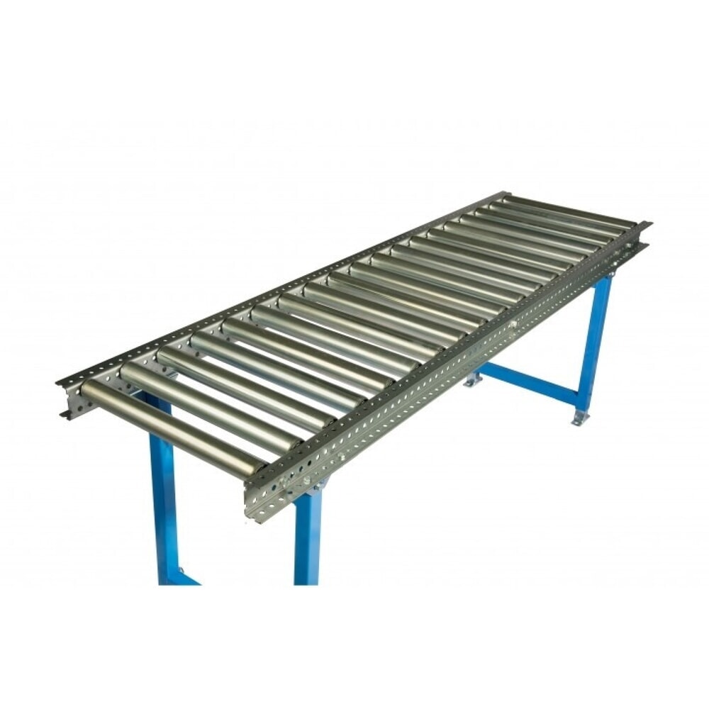 Číslo obrázka výrobku 2: Valčekový dopravník na ťažké náklady, oceľové rúrkové valčeky, Ø 50 mm, d x š 2 000 x 600 mm, vzdialenosť osí 200 mm