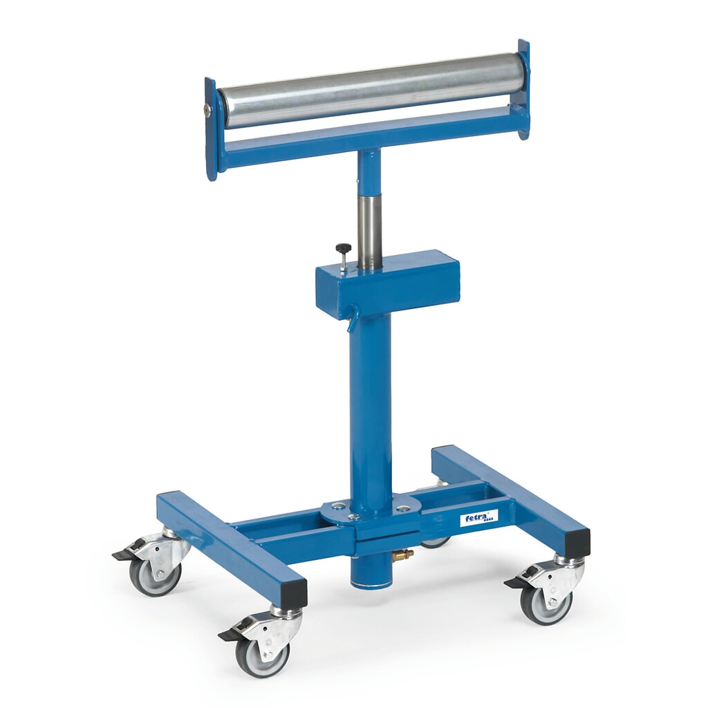 Valčekový stojan fetra® s plynovou pružinou, nosnosť 150 kg, výška 780-1,130 mm Obrázok výrobku: Valčekový stojan fetra® s plynovou pružinou, nosnosť 150 kg, výška 780-1,130 mm
