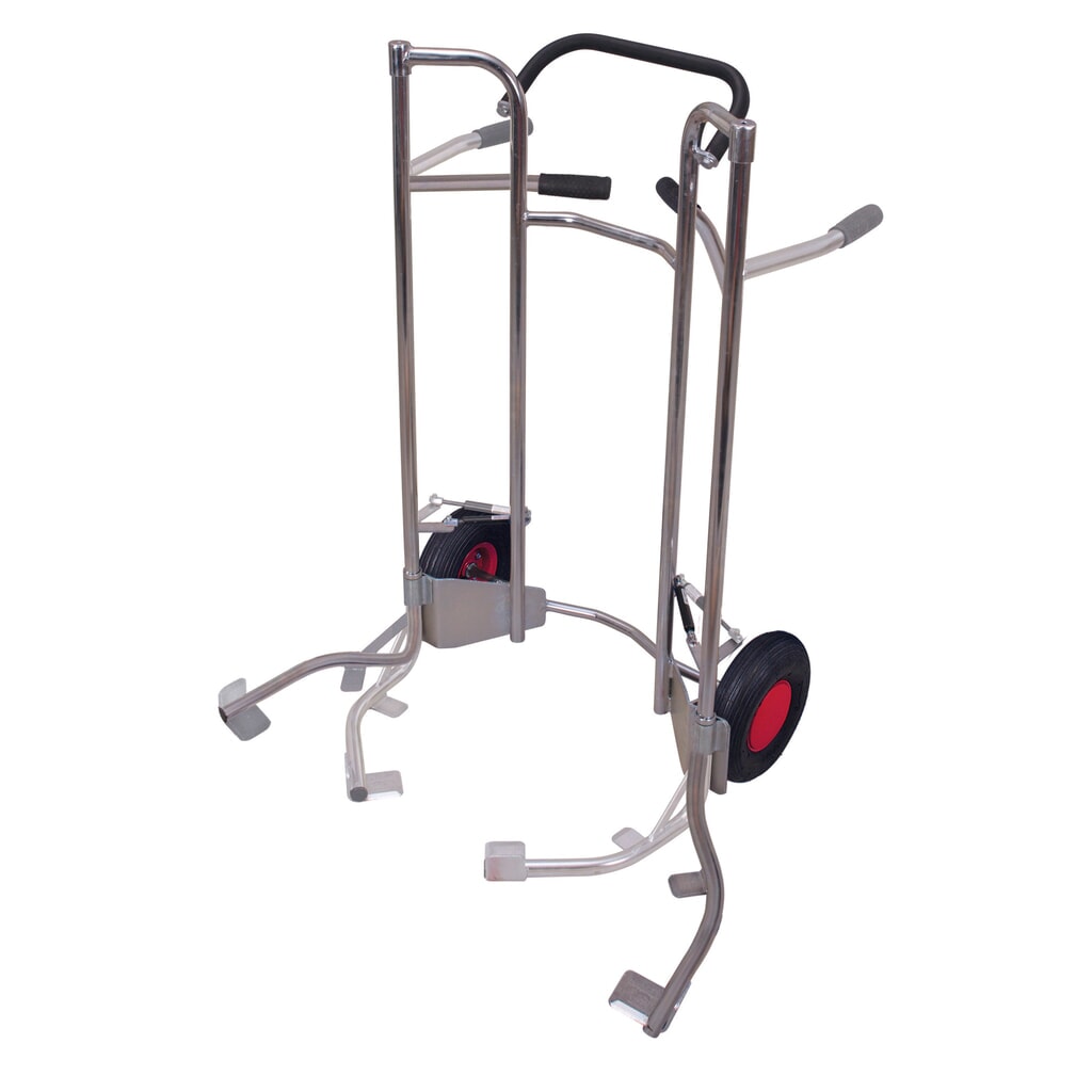 Obrázok výrobku: VARIOfit® táčka na pneumatiky z ocele, nosnosť 200 kg, pozinkovaná, pre 5 pneumatík, so vzduchovými pneumatikami.