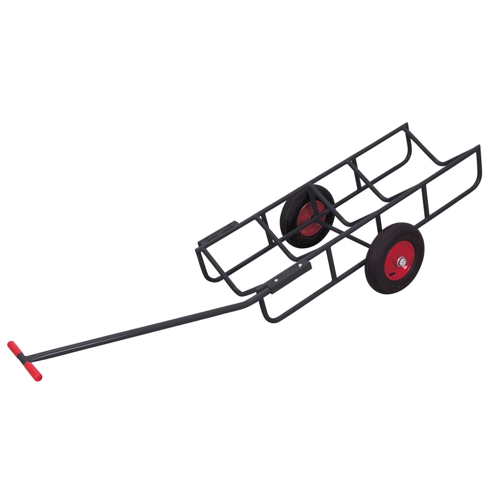 Obrázok výrobku: Táčky VARIOfit® s kolieskami z ocele, nosnosť 400 kg, vzduchové pneumatiky, v antracitovej farbe.