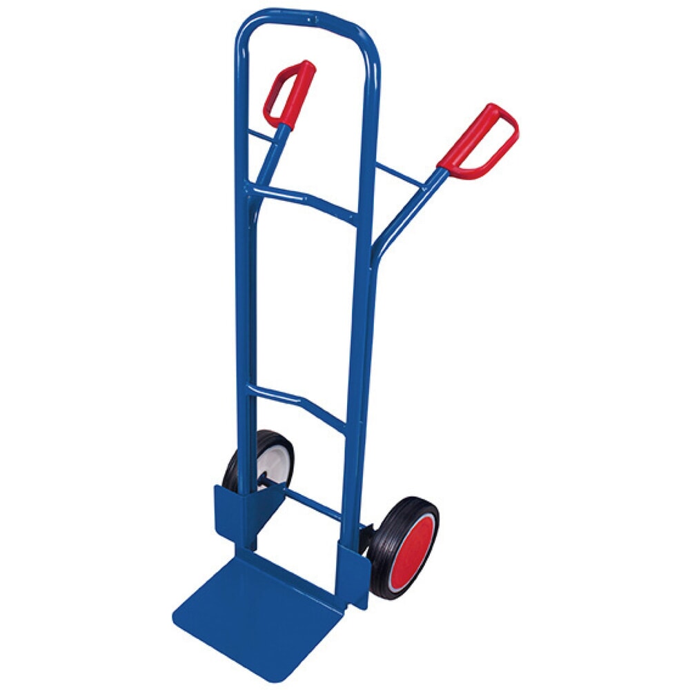 Obrázok výrobku: Táčky VARIOfit® z oceľových rúrok, nosnosť 250 kg, nakladacia plocha š × h 320 × 250 mm, celogumové pneumatiky, enciánová modrá