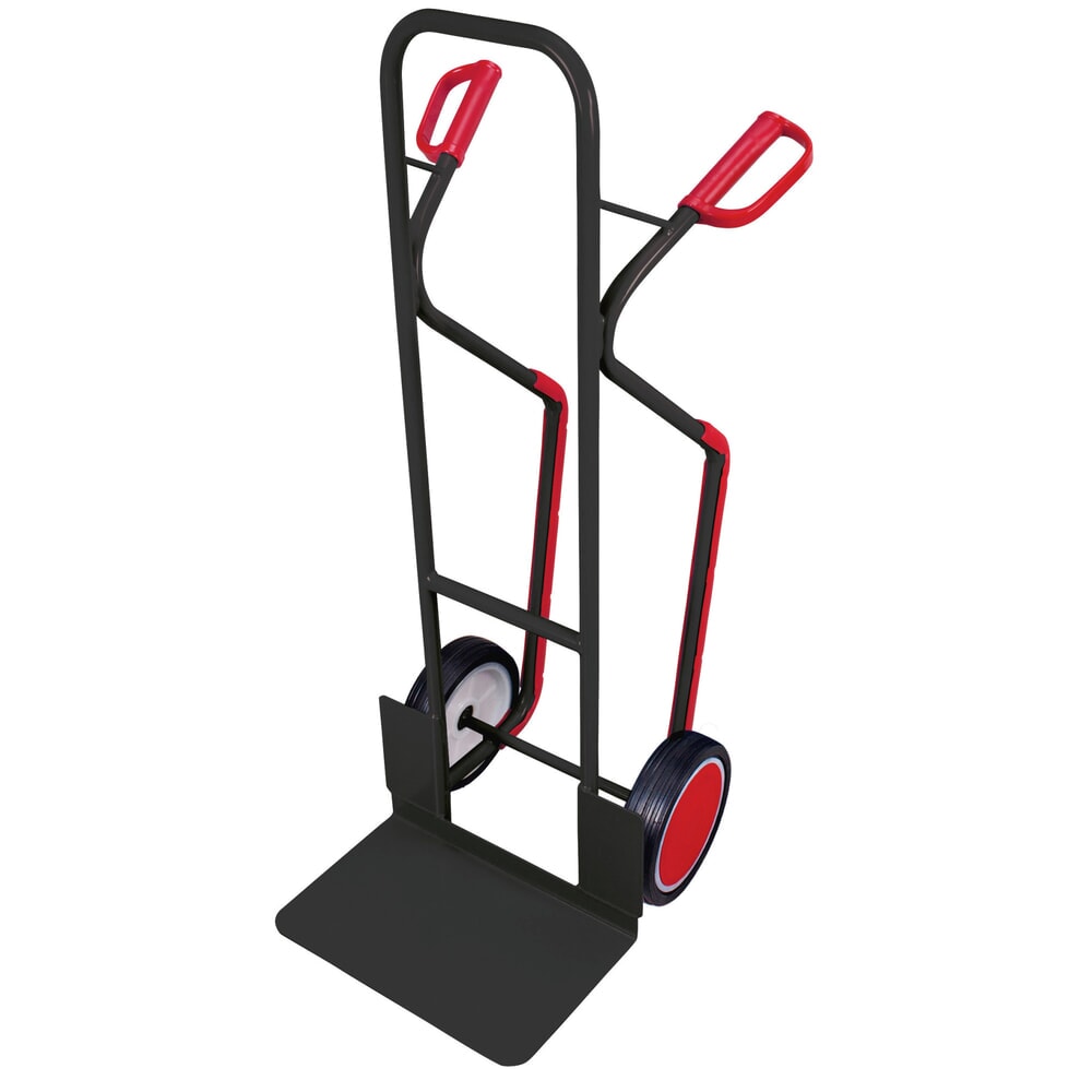 Obrázok výrobku: VARIOfit® Táčky na oceľové rúry s vymeniteľnými lyžinami, nosnosť 250 kg, rozmery (Š × H) 480 × 300 mm, pevná nakladacia plocha, celogumové pneumatiky, antracitovo sivá farba