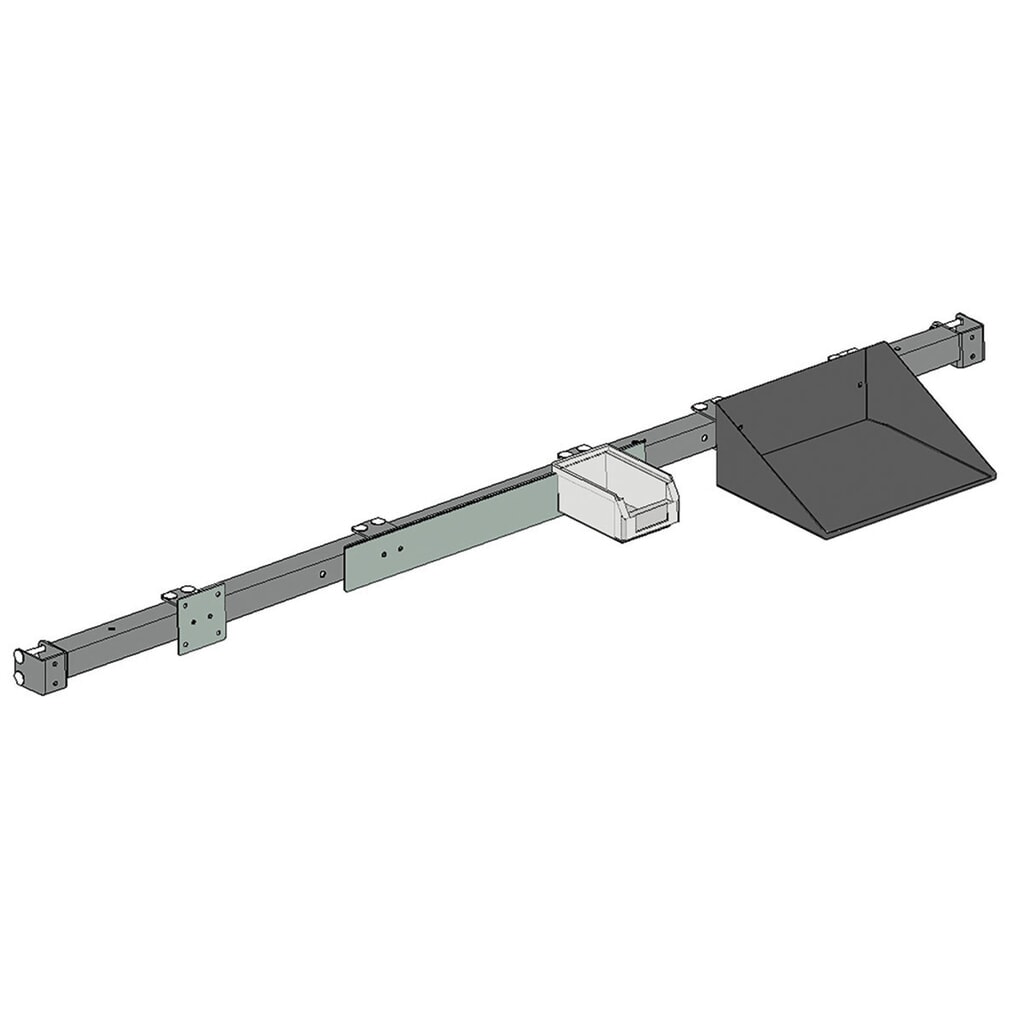 Číslo obrázka výrobku 2: Viacúčelová polička pre baliaci stôl Rocholz, v × š × h 130 × 315 × 240 mm
