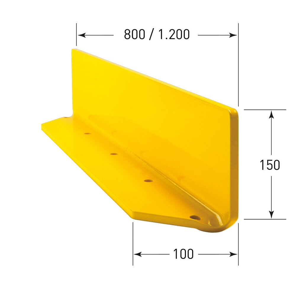 Číslo obrázka výrobku 6: Vodiaci prah, VxŠ 150 x 1 200 mm, hrúbka 6 mm