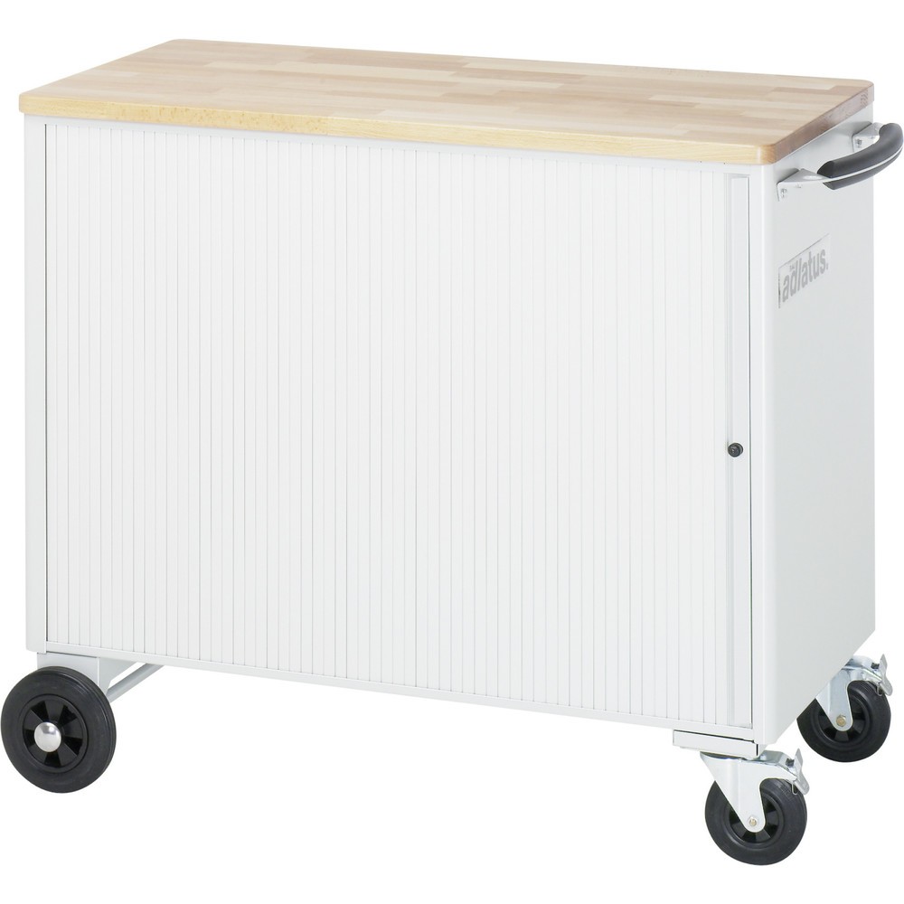 Číslo obrázka výrobku 3: Vozík na náradie vozík RAU série adlatus, v × š × h 890 × 1 025 × 520 mm, 5 zásuv. 3 × 40, 2 × 105 mm, buková pracovná doska