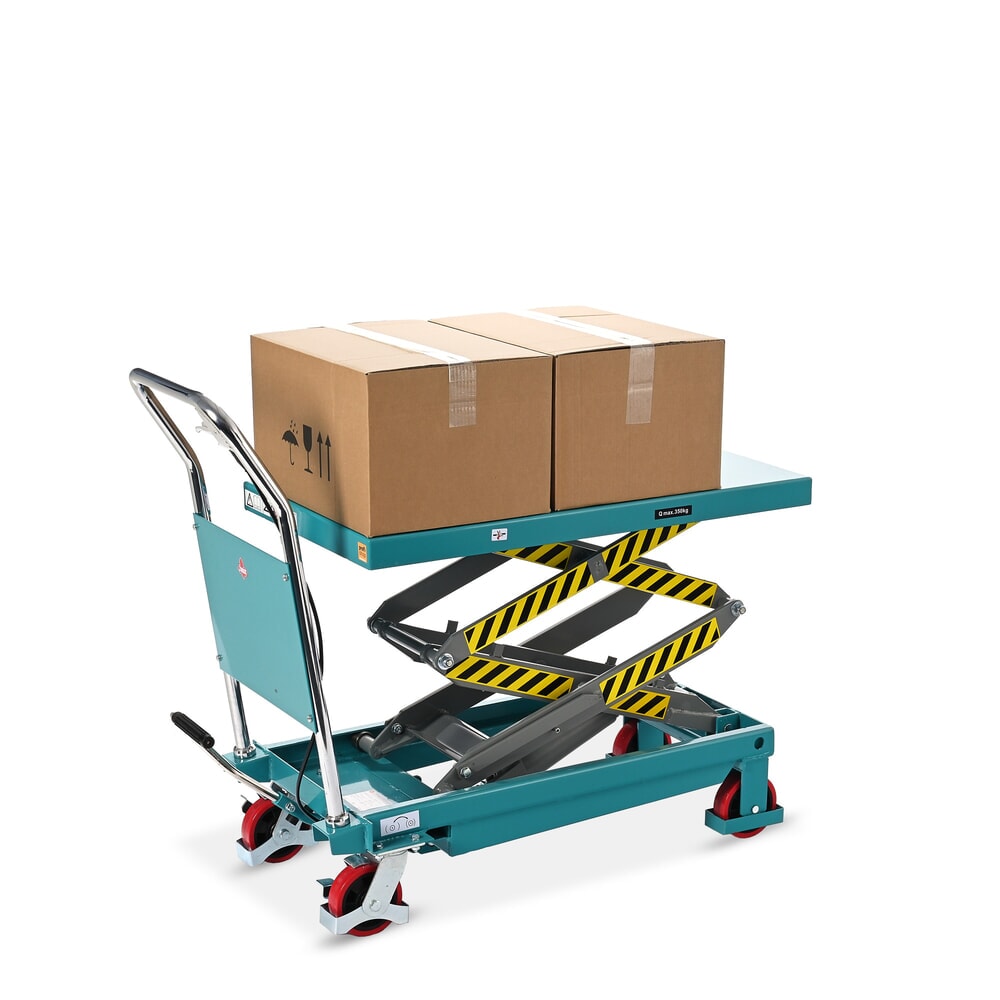 Číslo obrázka výrobku 4: Dvojitý nožnicový zdvíhací stôl Ameise®, nosnosť 350 kg, 910 x 500 mm