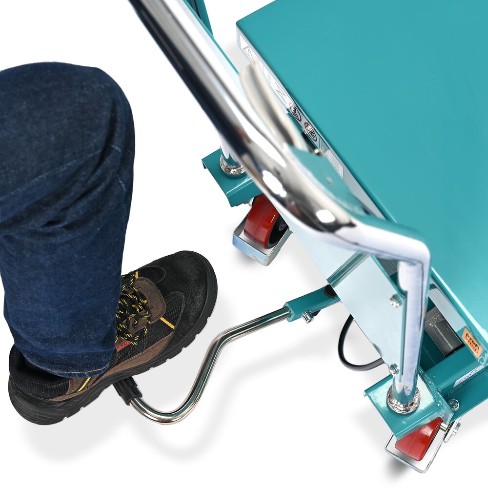 Vozík s nožnicovým zdvíhacím stolom Ameise®, pevné držadlo, nosnosť 500 kg, plošina à 850 x 500 mm Číslo obrázka výrobku 10: Vozík s nožnicovým zdvíhacím stolom Ameise®, pevné držadlo, nosnosť 500 kg, plošina à 850 x 500 mm