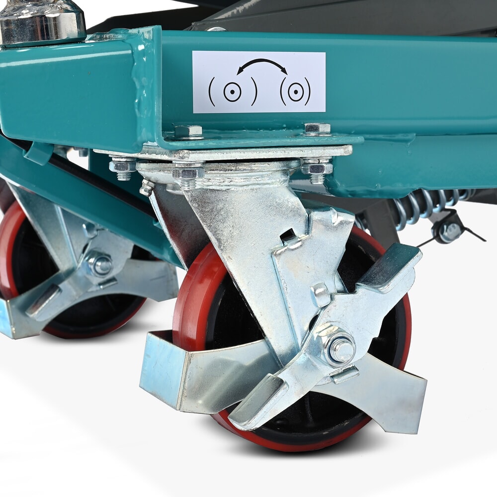 Vozík s nožnicovým zdvíhacím stolom Ameise®, pevné držadlo, nosnosť 500 kg, plošina à 850 x 500 mm Číslo obrázka výrobku 12: Vozík s nožnicovým zdvíhacím stolom Ameise®, pevné držadlo, nosnosť 500 kg, plošina à 850 x 500 mm