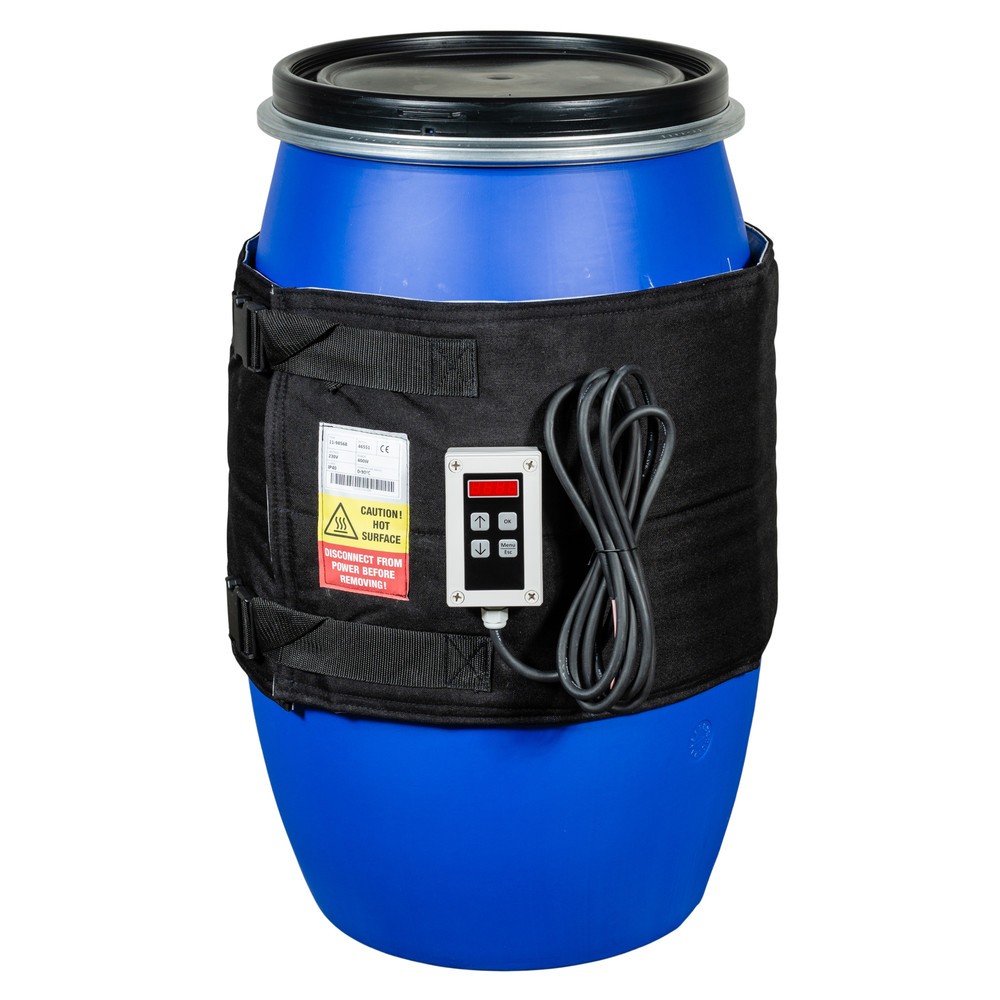 Obrázok výrobku: Vyhrievacia sudová manžeta Kuhlmann s digitálnym regulátorom, 105 – 120 l, 0 – 90 ºC, 230 V, 400 W, d × v 1 650 × 370 mm