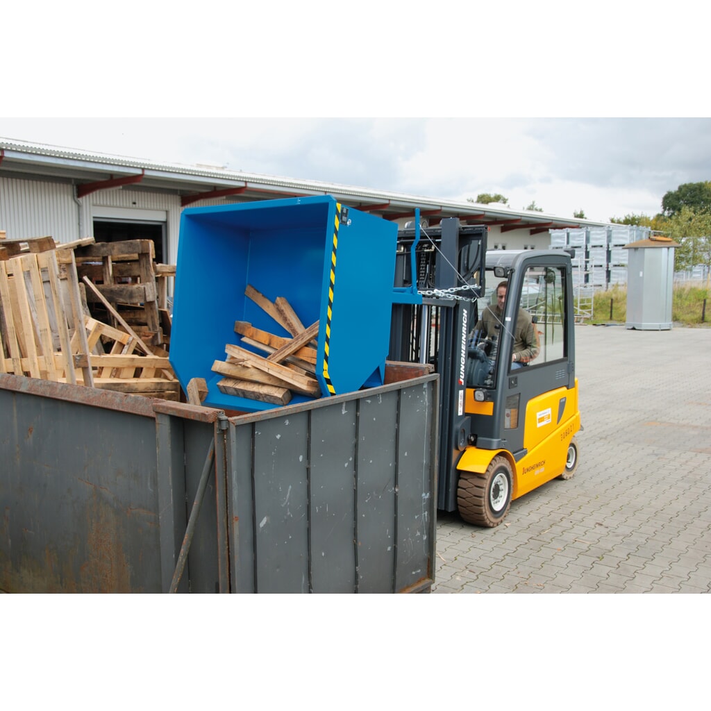 Číslo obrázka výrobku 3: Vyklápacia nádoba Bauer®, nízka konštrukčná výška, pozinkovaná, nosnosť 750 kg, objem 0,3 m³