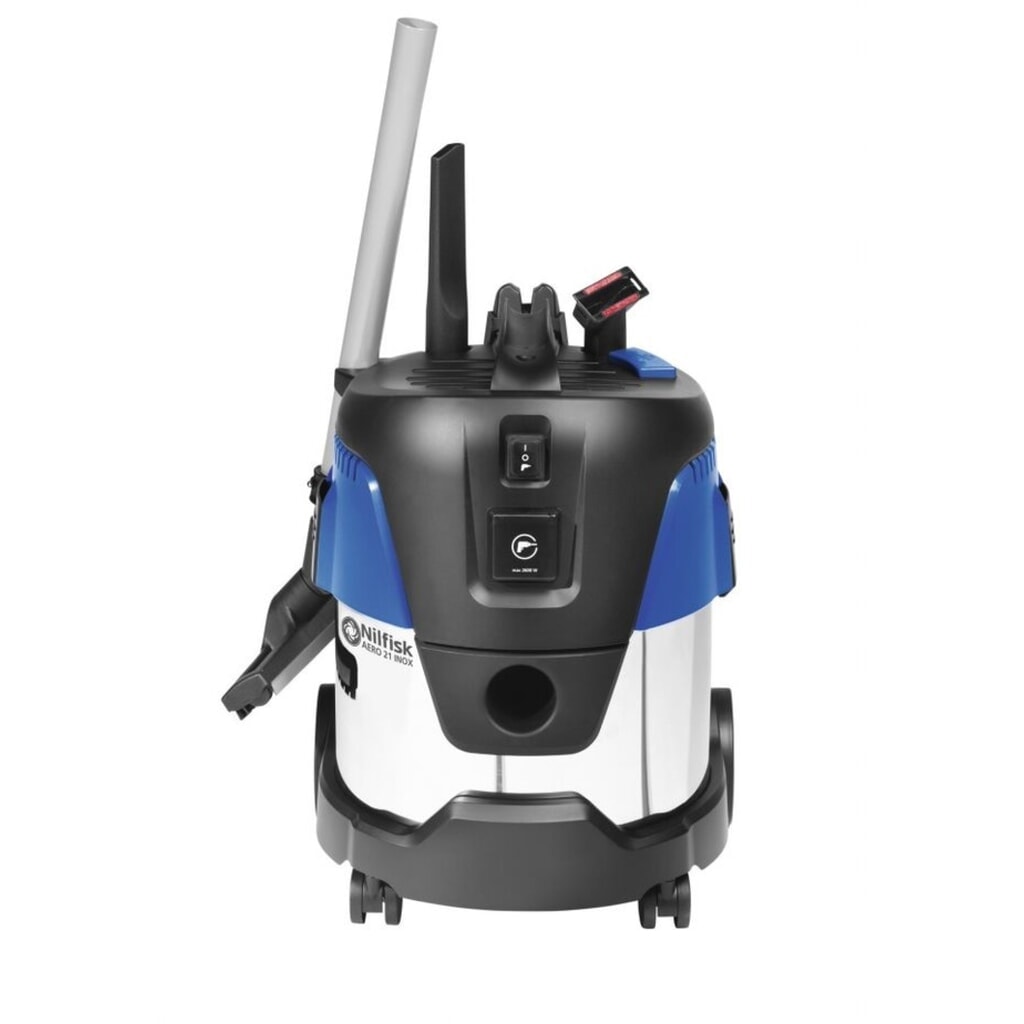 Vysávač na mokré/suché Nilfisk® AERO 21-21 PC INOX + Connector, 1.250 W, 20 litrov Číslo obrázka výrobku 3: Vysávač na mokré/suché Nilfisk® AERO 21-21 PC INOX + Connector, 1.250 W, 20 litrov