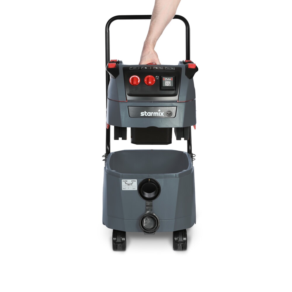 Číslo obrázka výrobku 7: Mokrý/suchý vysávač starmix iPulse, prach triedy litrov, sklápací podvozok, 1 600 W, 35 l
