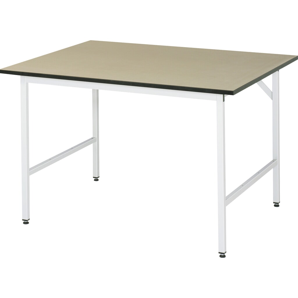 Výškovo nastaviteľný pracovný stôl RAU série JERRY, v × š × h 800 – 850 × 1 250 × 1 000 mm, pracovná doska z MDF Obrázok výrobku: Výškovo nastaviteľný pracovný stôl RAU série JERRY, v × š × h 800 – 850 × 1 250 × 1 000 mm, pracovná doska z MDF