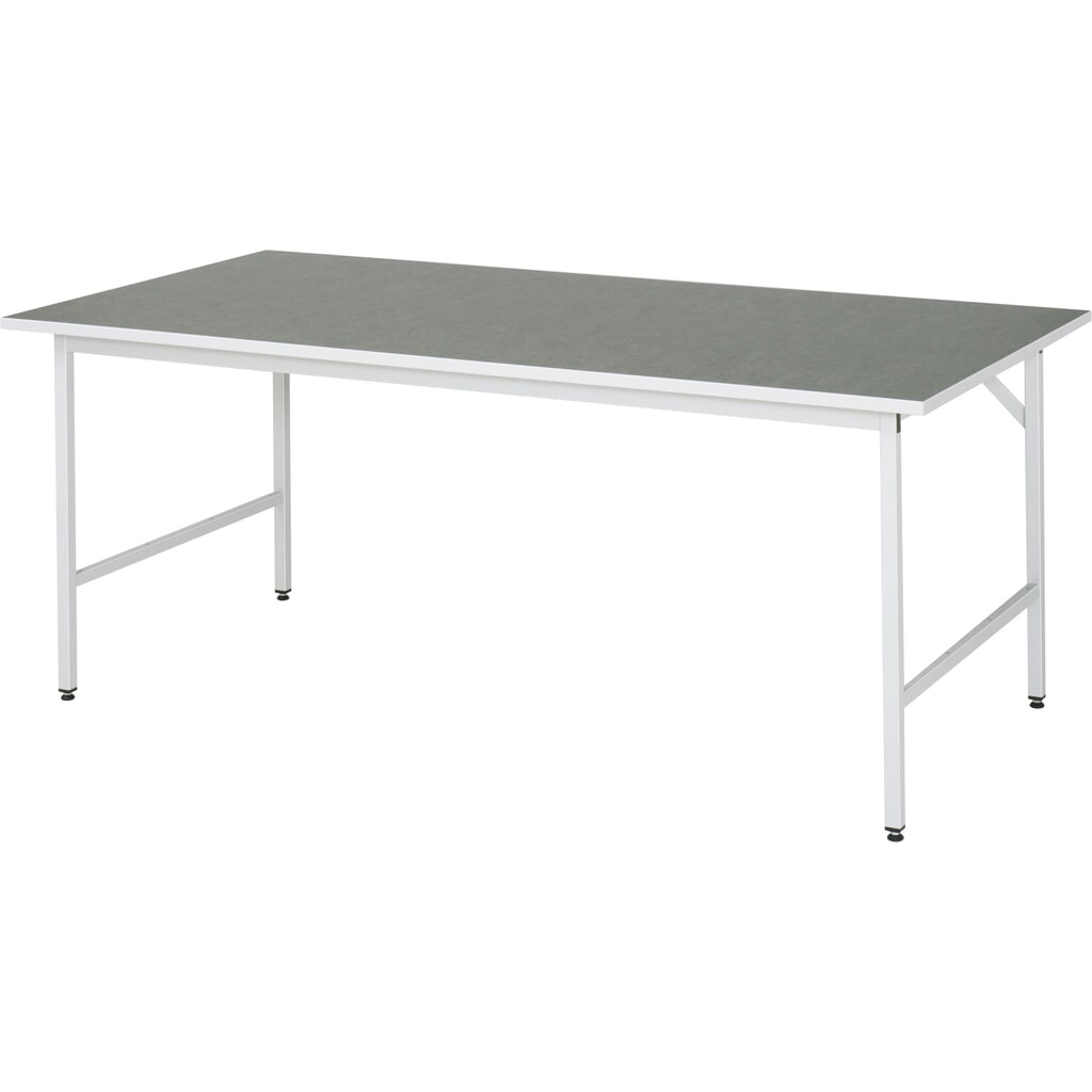 Výškovo nastaviteľný pracovný stôl RAU série TOM, v × š × h 800 – 850 × 2 500 × 1 000 mm, pracovná doska s univerzálnym/linoleovým povrchom Číslo obrázka výrobku 1: Výškovo nastaviteľný pracovný stôl RAU série TOM, v × š × h 800 – 850 × 2 500 × 1 000 mm, pracovná doska s univerzálnym/linoleovým povrchom