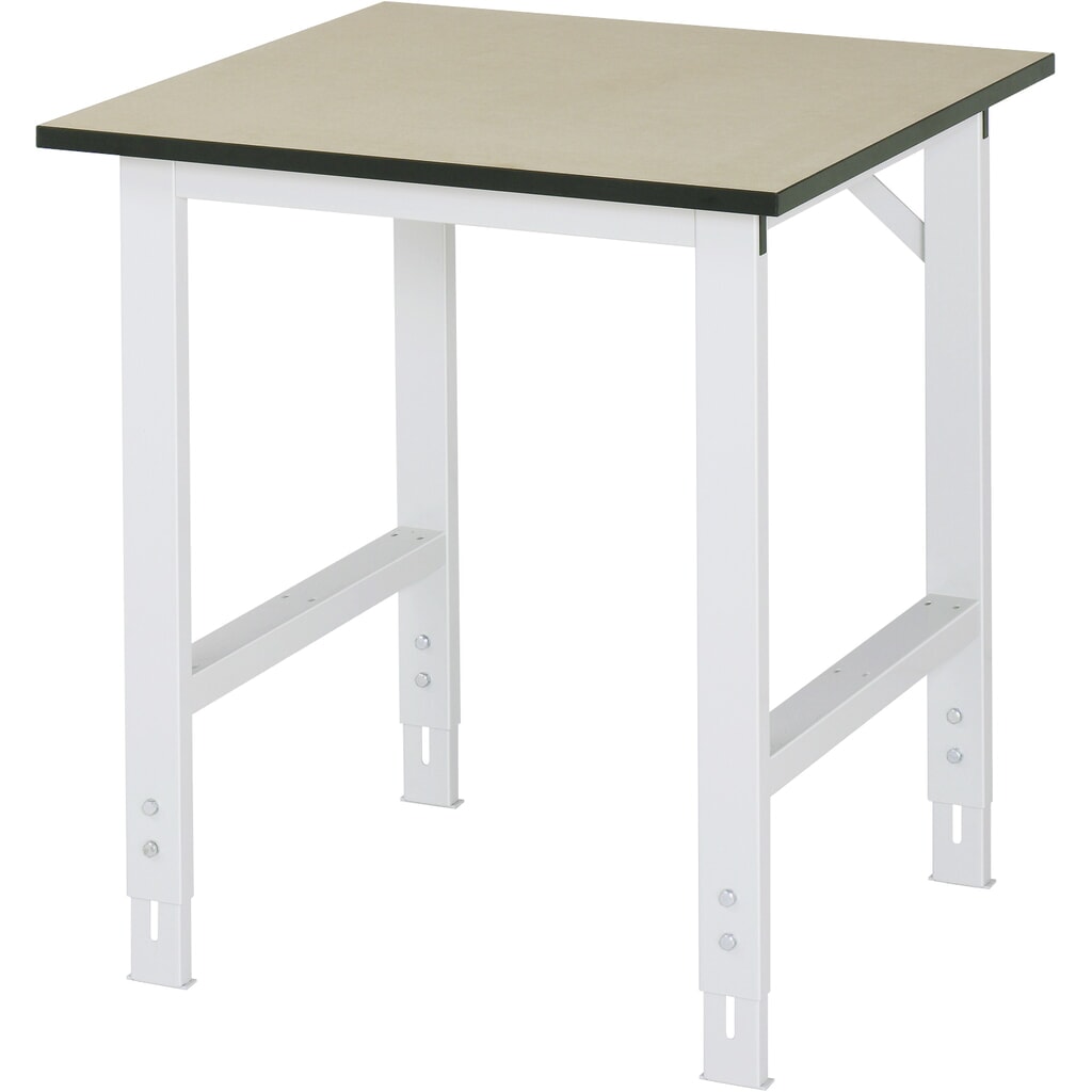 Obrázok výrobku: Výškovo nastaviteľný pracovný stôl RAU série TOM, v × š × h 760 – 1 080 × 750 × 800 mm, pracovná doska MDF