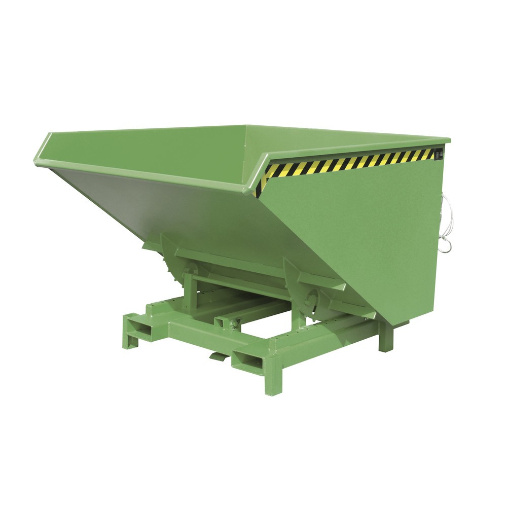 Číslo obrázka výrobku 1: Bauer® Závažná sklápacia nádrž, nosnosť 4 000 kg, lakovaná, objem 1,7 m³, RAL 6011 žltozelená
