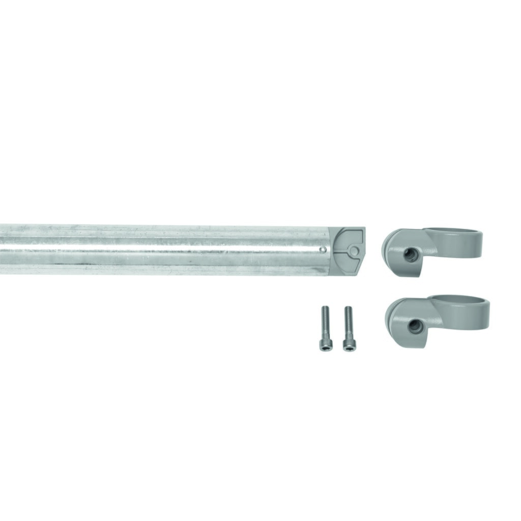 Číslo obrázka výrobku 1: Zábradlie systému MORION, priečna trubka, Ø 60 mm, dĺžka 1,000 mm, rozstup 1.170 mm, zinkované žiarovo