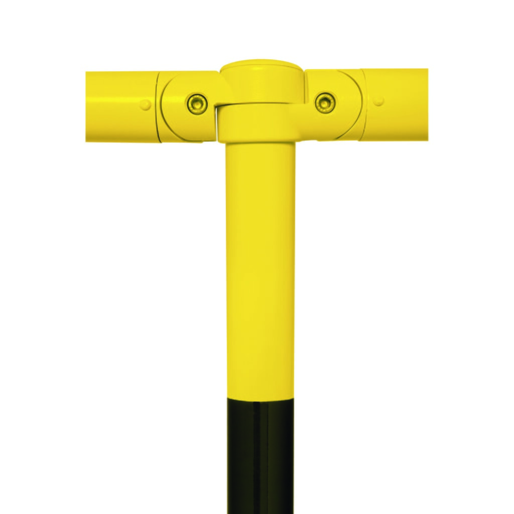 Systém MORION zábradlia, priečna trubka, Ø 60 mm, dĺžka 1,000 mm, rozstup 1.170 mm, žiarovo pozinkované a lakované, čierna/žltá Číslo obrázka výrobku 4: Systém MORION zábradlia, priečna trubka, Ø 60 mm, dĺžka 1,000 mm, rozstup 1.170 mm, žiarovo pozinkované a lakované, čierna/žltá