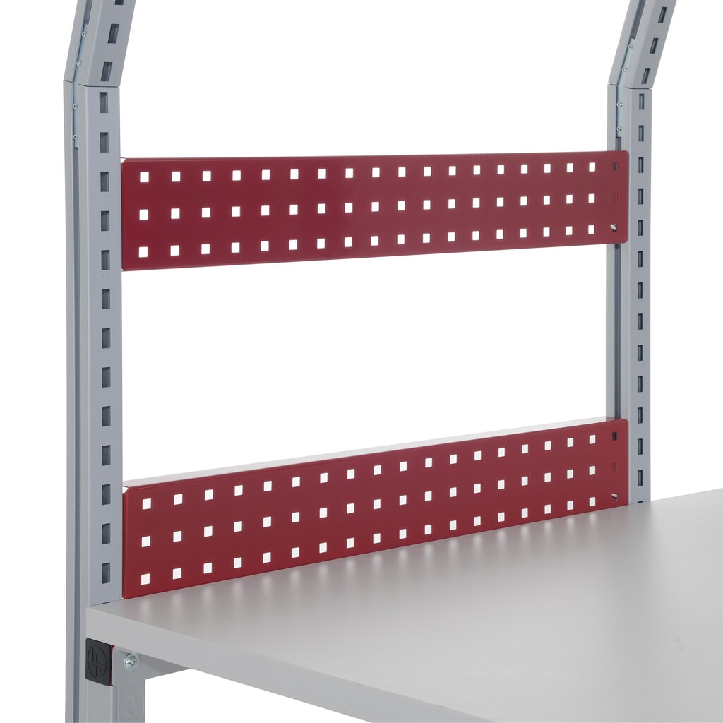 Perforovaný zadný panel pre baliace stoly Rocholz FLEX, v × š × h 100 × 1 000 × 30 mm Obrázok výrobku: Perforovaný zadný panel pre baliace stoly Rocholz FLEX, v × š × h 100 × 1 000 × 30 mm