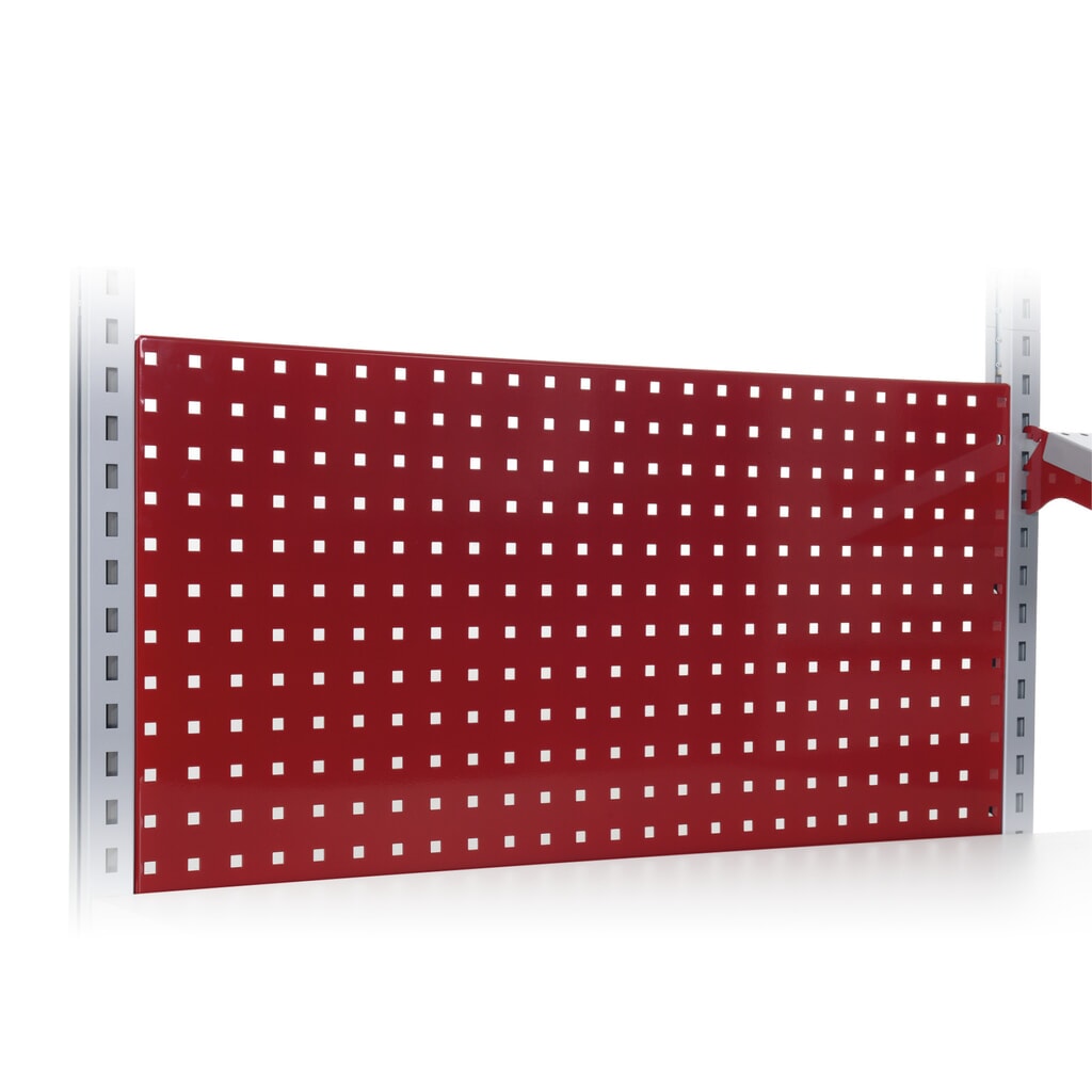 Perforovaný zadný panel pre baliace stoly Rocholz FLEX, v × š × h 500 × 1 000 × 30 mm Obrázok výrobku: Perforovaný zadný panel pre baliace stoly Rocholz FLEX, v × š × h 500 × 1 000 × 30 mm