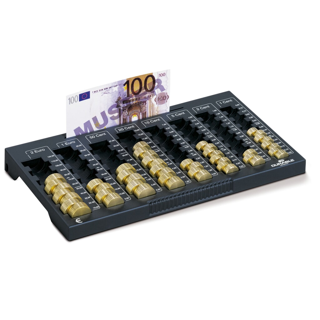 Obrázok výrobku: Zakladač mincí DURABLE na mince a bankovky meny Euro