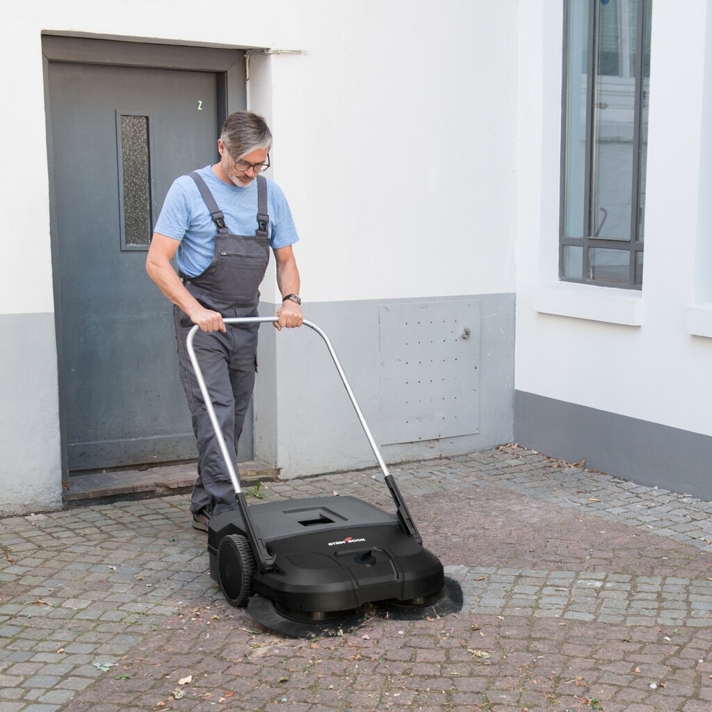 Zametací stroj Steinbock® Turbo, manuálny, šírka zametania 750 mm, RAL 7016 antracitová šedá Číslo obrázka výrobku 16: Zametací stroj Steinbock® Turbo, manuálny, šírka zametania 750 mm, RAL 7016 antracitová šedá