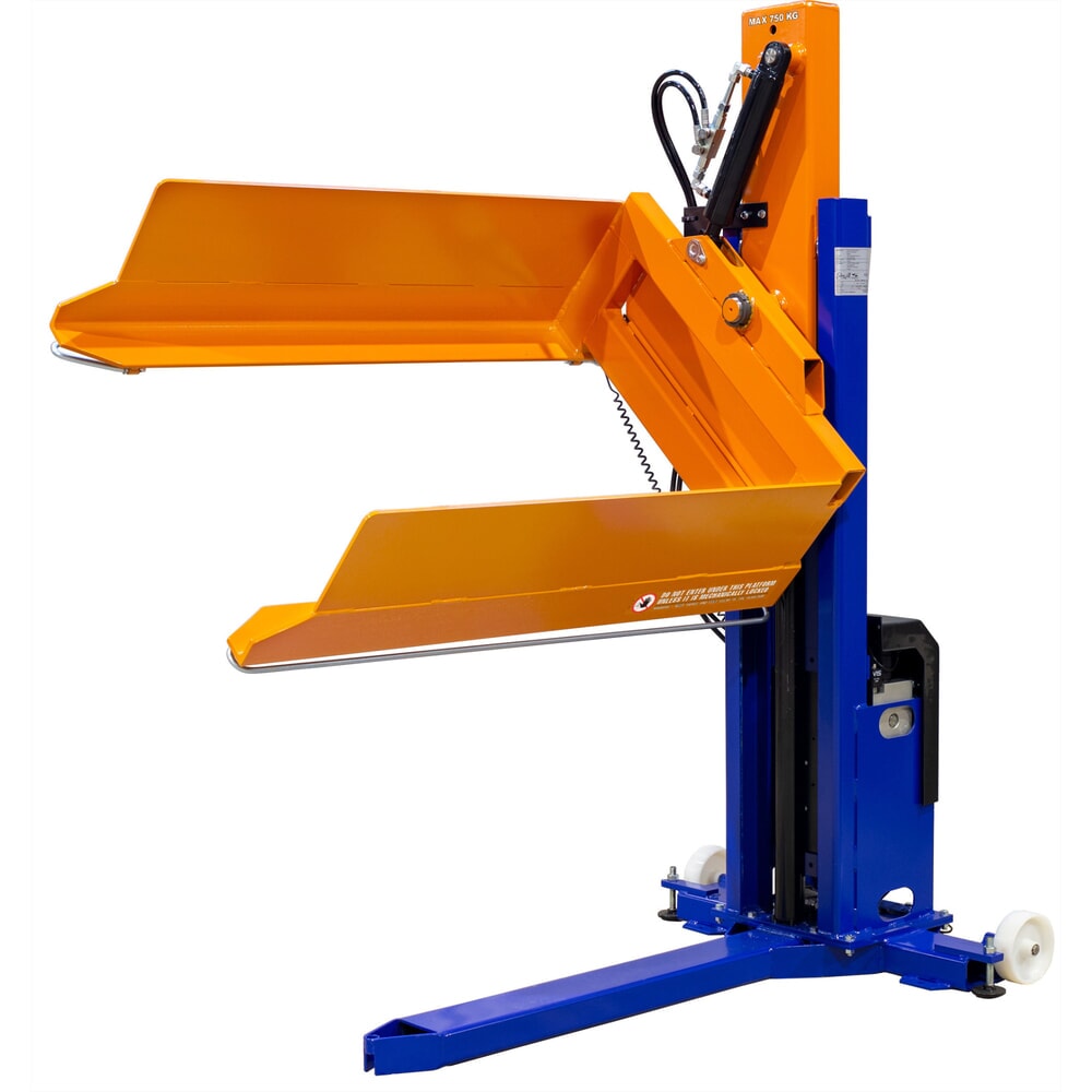 Zariadenie na zdvíhanie paliet EdmoLift®, elektrohydraulické, s funkciou natáčania, nosnosť 750 kg Obrázok výrobku: Zariadenie na zdvíhanie paliet EdmoLift®, elektrohydraulické, s funkciou natáčania, nosnosť 750 kg