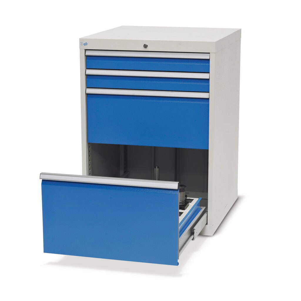 Číslo obrázka výrobku 1: Zásuvková skriňa Bedrunka+Hirth na CNC náradie, 1 zásuvka, v × š × h 1 019 × 705 × 736 mm, VDI 30 (35 kusov)
