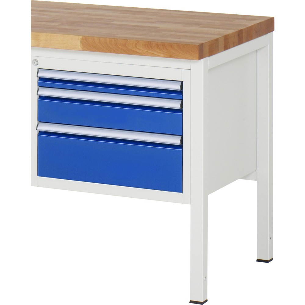 Obrázok výrobku: Zásuvková skriňa RAU série 7000, podstavný kontajner, v × š × h 440 × 580 × 650 mm, 3 zásuv., 1 × 60, 1 × 120, 1 × 180 mm