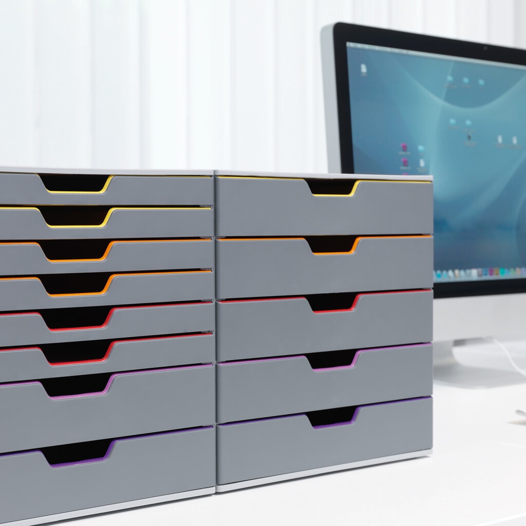 Zásuvkový box DURABLE Varicolor, 5 zásuviek Číslo obrázka výrobku 4: Zásuvkový box DURABLE Varicolor, 5 zásuviek