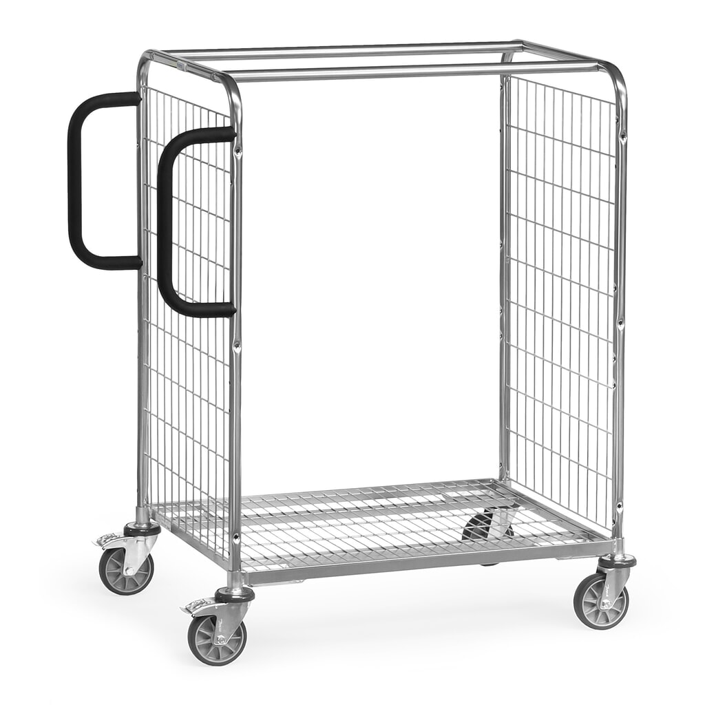 Vychystávací vozík fetra®, v × š × h 1 225 × 690 × 1 091 mm, nosnosť 300 kg Obrázok výrobku: Vychystávací vozík fetra®, v × š × h 1 225 × 690 × 1 091 mm, nosnosť 300 kg