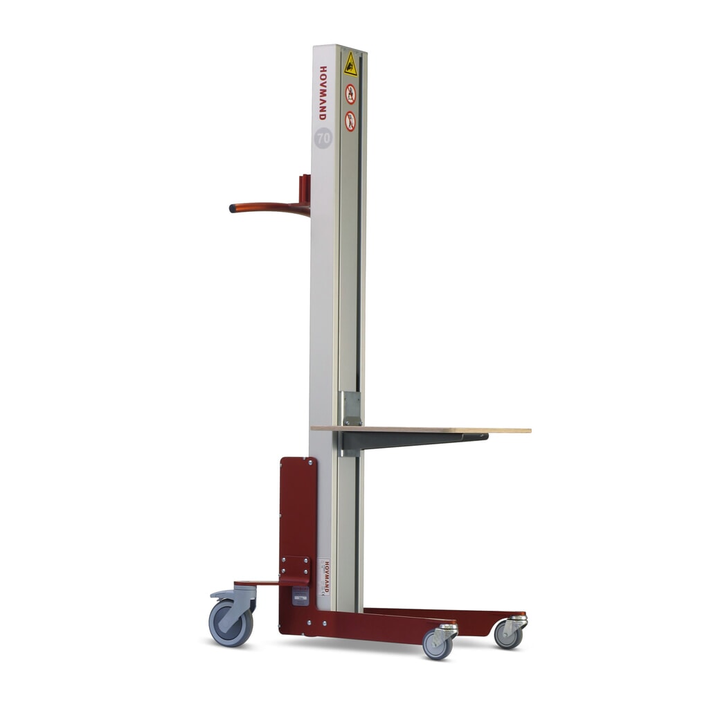 Číslo obrázka výrobku 1: Zdvíhacie zariadenie HOVMAND s drevenou platformou, rozsah zdvihu 115 – 1 354 mm, nosnosť 70 kg