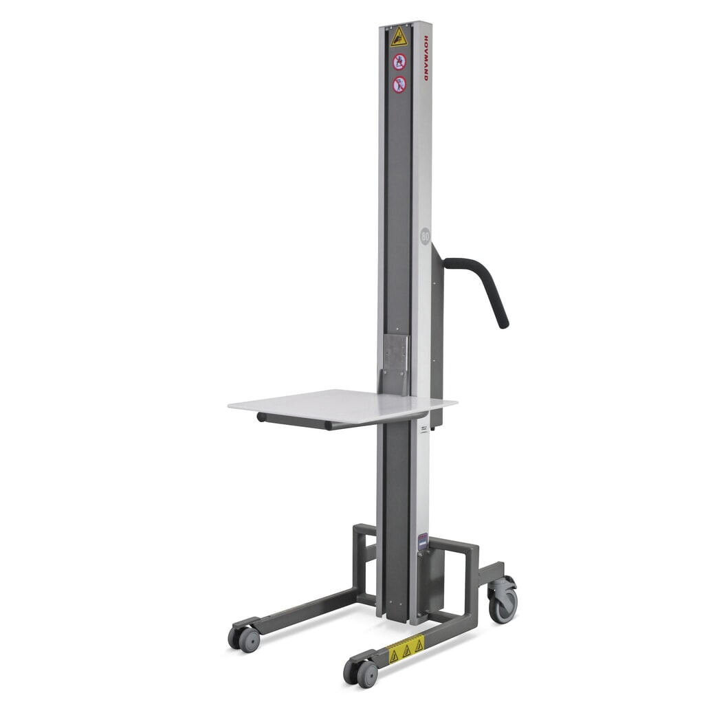 Zdvíhacie zariadenie HOVMAND s plastovou platformou, rozsah zdvihu 110 – 1 320 mm, nosnosť 80 kg Číslo obrázka výrobku 1: Zdvíhacie zariadenie HOVMAND s plastovou platformou, rozsah zdvihu 110 – 1 320 mm, nosnosť 80 kg